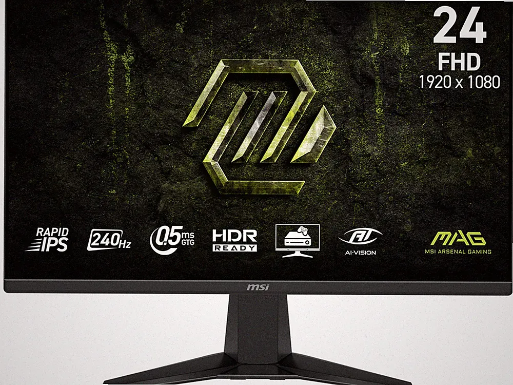 MSI 24 inch (23.8" viewable) Full HD 240Hz IPS 0.5ms HDR ready with AMD FreeSync