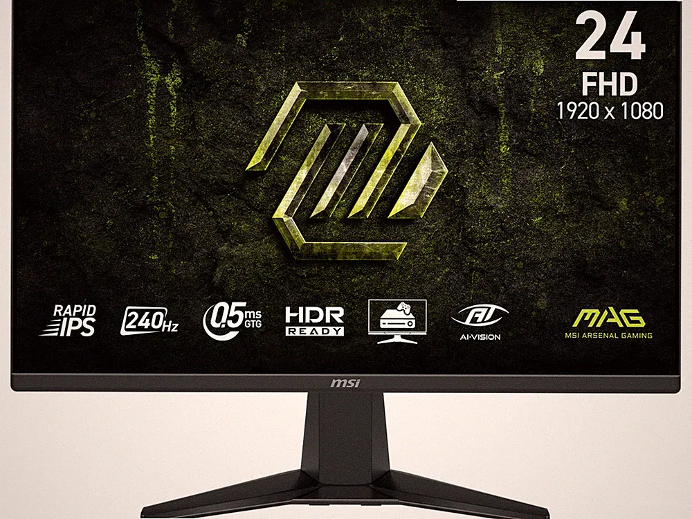 MSI 24 inch (23.8" viewable) Full HD 240Hz IPS 0.5ms HDR ready with AMD FreeSync