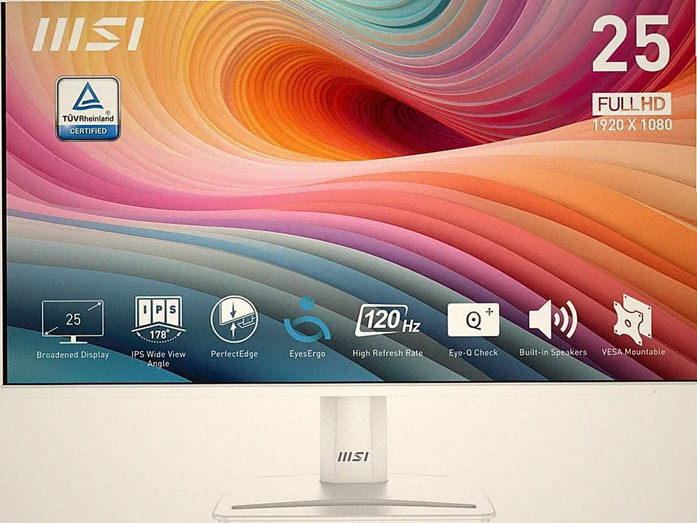 MSI 24 inch (24.5" viewable) Full HD 120Hz IPS with Adaptive Sync 1ms HDR Ready