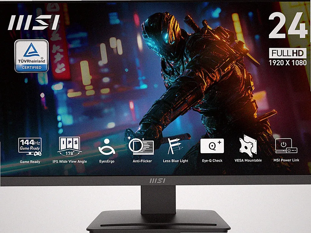 MSI 24 inch Full HD 144Hz IPS with AMD FreeSync 1ms HDR Ready 102% sRGB LCD