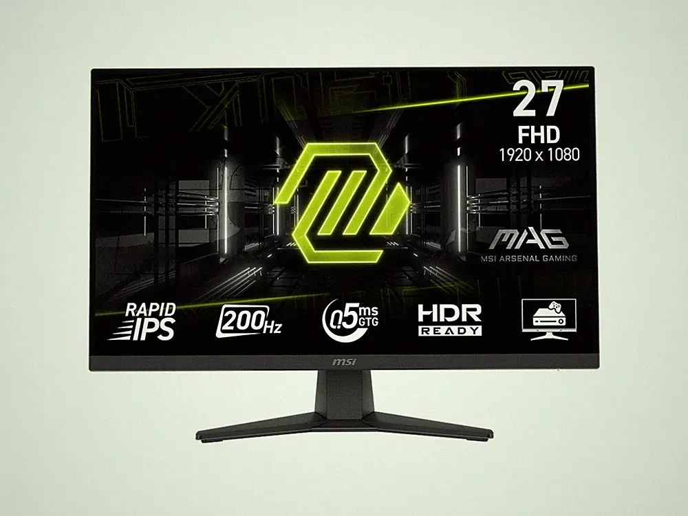 MSI 27" 200 Hz Rapid IPS FHD Gaming Monitor FreeSync (AMD Adaptive Sync) MAG 272