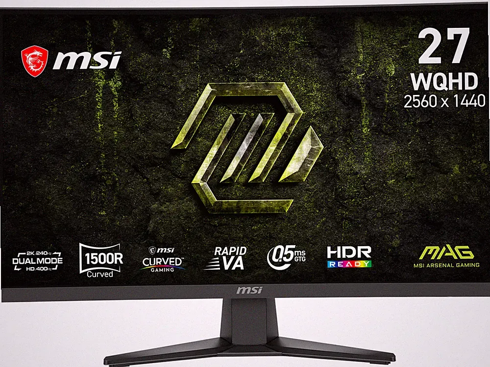 MSI 27" 240Hz QHD / 400Hz HD Rapid VA QHD Monitor Adaptive Sync MAG 275CQDF X24