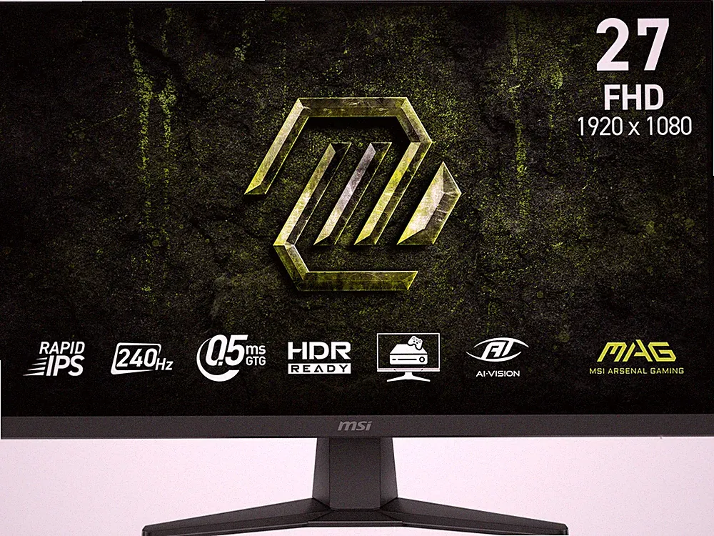 MSI 27" Full HD 240Hz IPS with AMD FreeSync Premium 0.5ms HDR Ready Ai Navigator