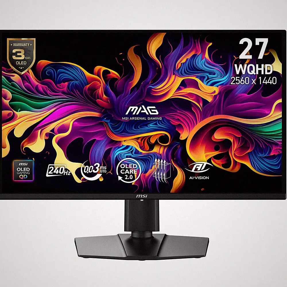 MSI 27" Gaming QHD QD-OLED 240Hz 0.03Ms NVIDIA G-Sync & AMD Freesync Monitor