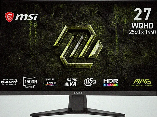 MSI 27 inch Dual Mode QHD 2K 1440P 240Hz Full HD 400Hz Adaptive Sync HDR Ready