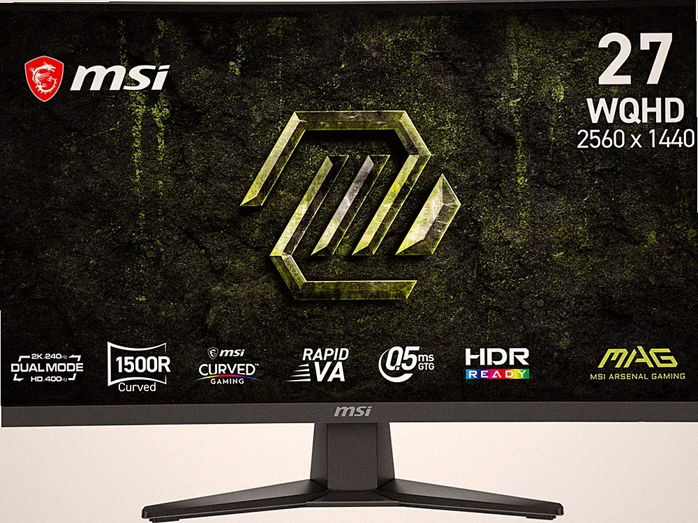 MSI 27 inch Dual Mode QHD 2K 1440P 240Hz Full HD 400Hz Adaptive Sync HDR Ready