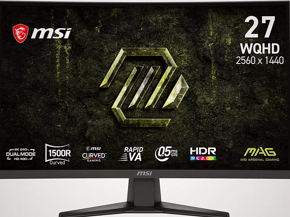 MSI 27 inch Dual Mode QHD 2K 1440P 240Hz Full HD 400Hz Adaptive Sync HDR Ready