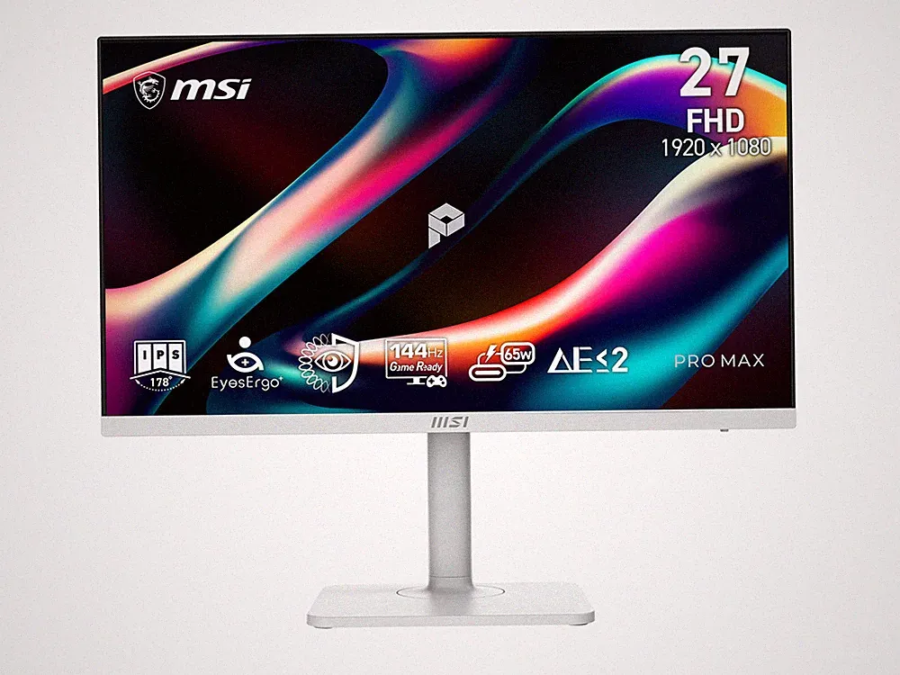 MSI 27 inch Full HD 144Hz IPS Adaptive Sync1ms USB-C White Computer Monitor for