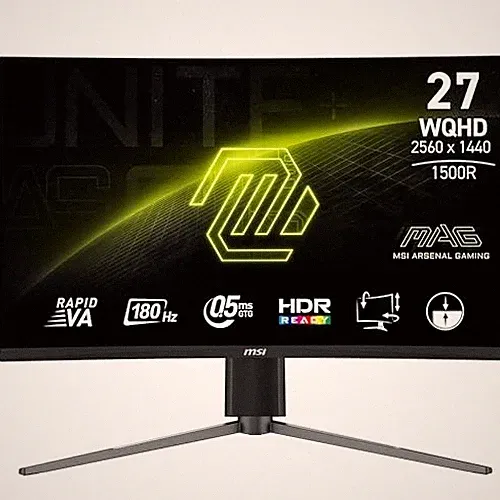 MSI 27-INCH IPS 2560 X 1440 (QHD) COMPUTER MONITOR, 180HZ, AMD FREESYNC, HDMI