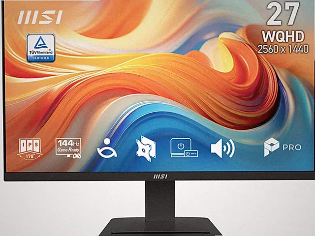 MSI 27 inch QHD 2K 1440P 144Hz IPS 1ms Computer Monitor with Built-in Speakers