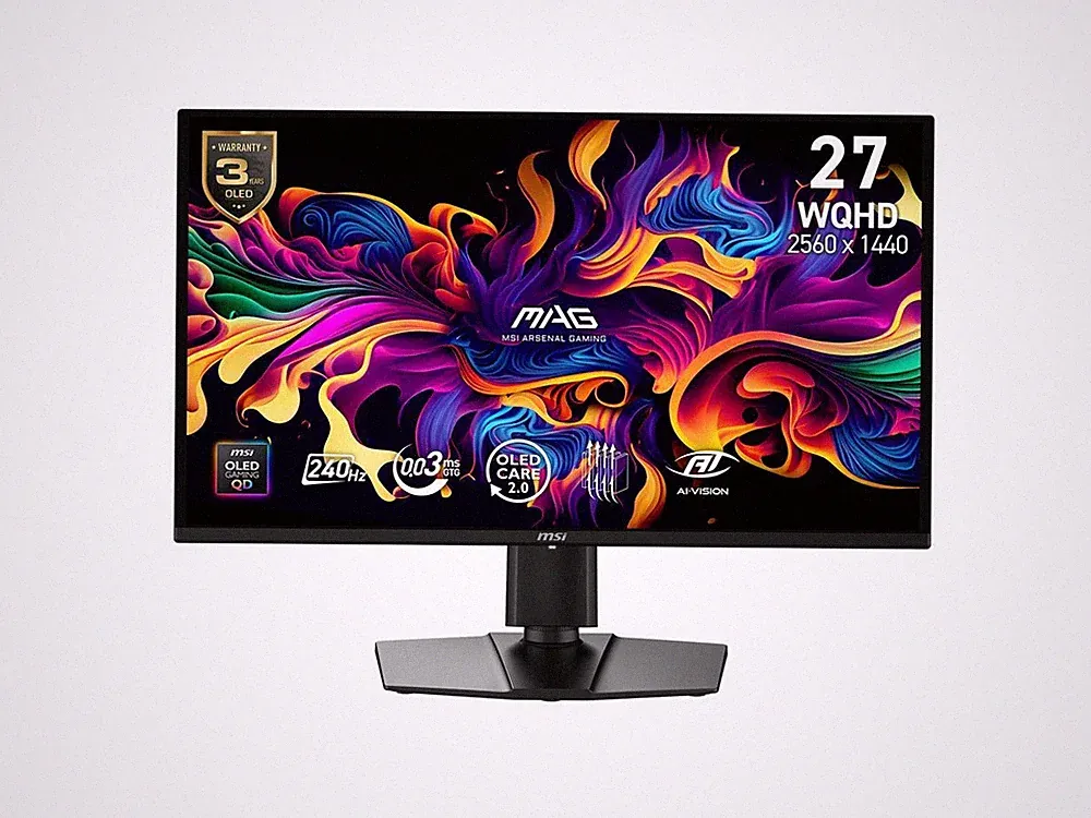 MSI 27 inch QHD 2K 1440P 240Hz AMD FreeSync Premium Pro & G-Sync Compatible