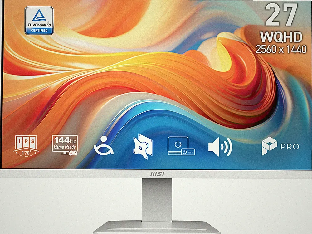 MSI 27 inch WQHD 2K 1440P 144Hz AMD FreeSync IPS 1ms White Computer Monitor with