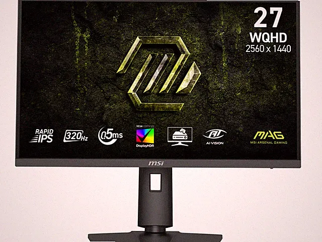 MSI 27 inch WQHD 2K 1440P 320Hz IPS AMD FreeSync Premium & G-Sync Compatible