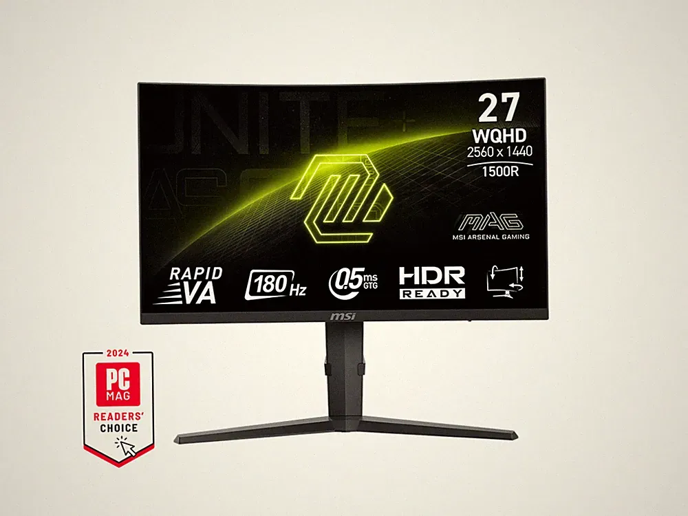 MSI 27" WQHD 2K 1440P 180HZ AMD FreeSync (AMD Adaptive Sync) 0.5ms HDR Ready Cur