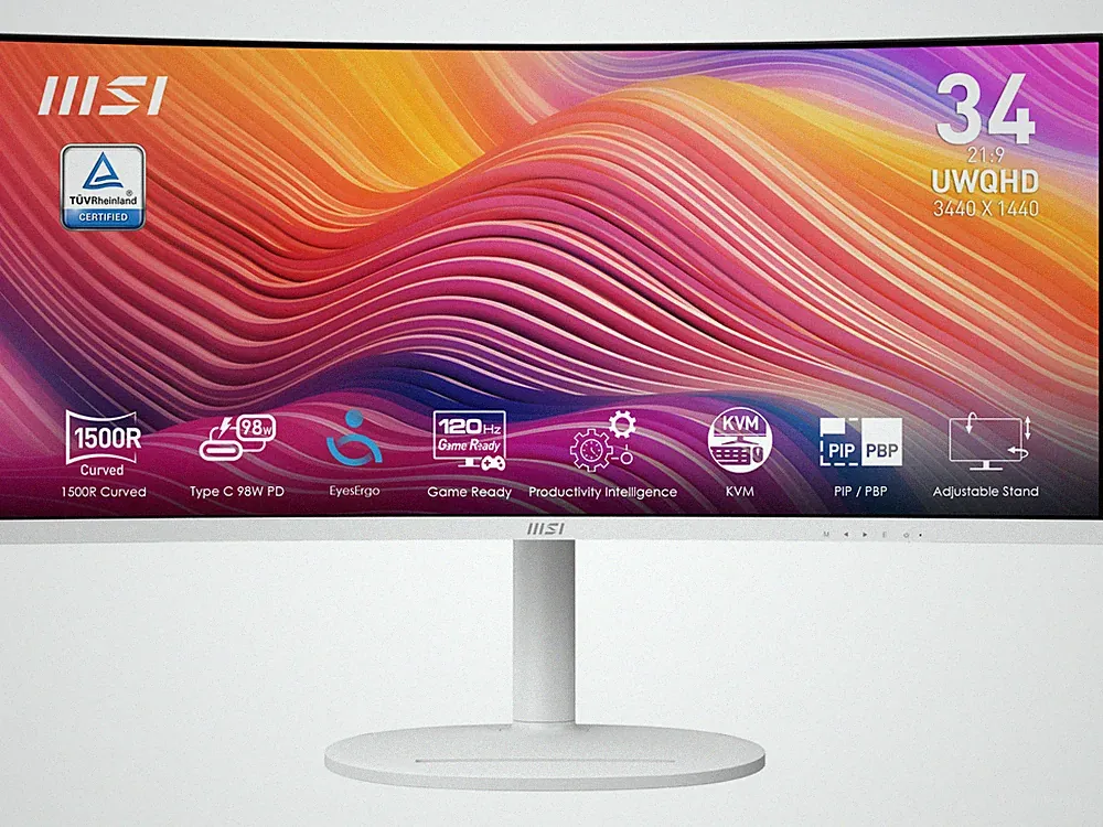 MSI 34" 120 Hz VA UWQHD Monitor 1ms (MPRT) / 4ms (GTG) Adaptive-Sync 3440 x 1440