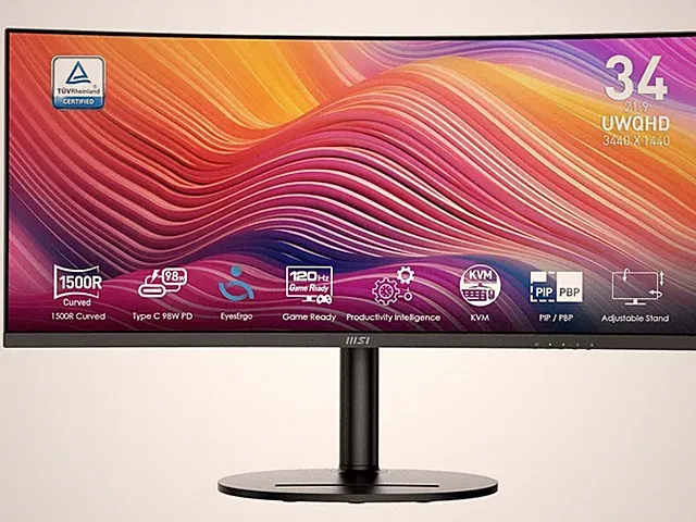 MSI 34" 120 Hz VA UWQHD Monitor 1ms (MPRT) / 4ms (GTG) AMD FreeSync Premium