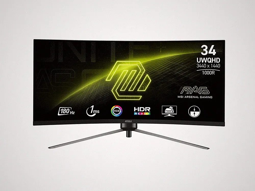 MSI 34" 180 Hz VA UWQHD Gaming Monitor 3440x1440 (UWQHD) MAG345CQR