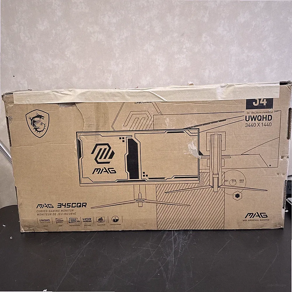 MSI 34" 180 Hz VA UWQHD Gaming Monitor 3440x1440 (UWQHD) MAG345CQR