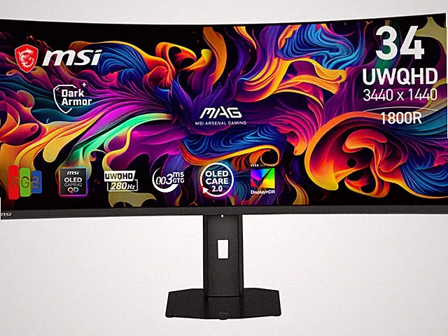 MSI 34 inch UltraWide QHD 2K 1440P 280Hz AMD FreeSync Premium Pro & G-Sync