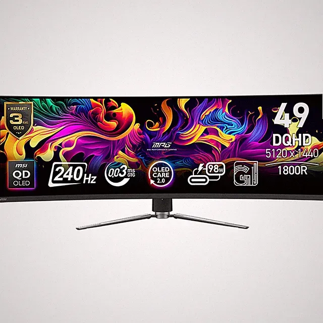 MSI 49" MPG 491CQPX QD-OLED Computer Monitor - MPG491CQPXQDOLED