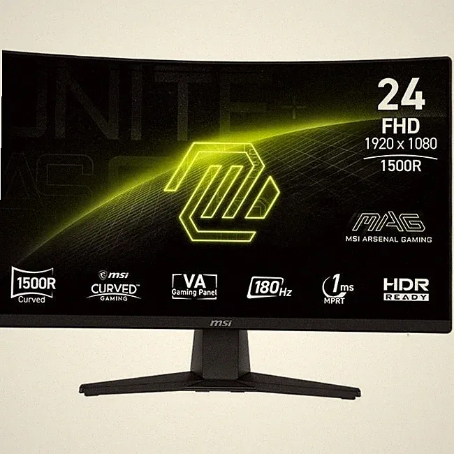 MSI 9S63BC31T004 MAG 242C 24" FHD 180Hz Curved Gaming Monitor