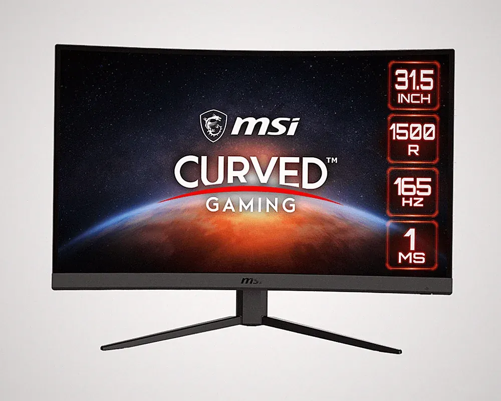 MSI G32C4W 31.5 1920x1080 1ms 165Hz FreeSync Curve Monitor Certified Refurbished