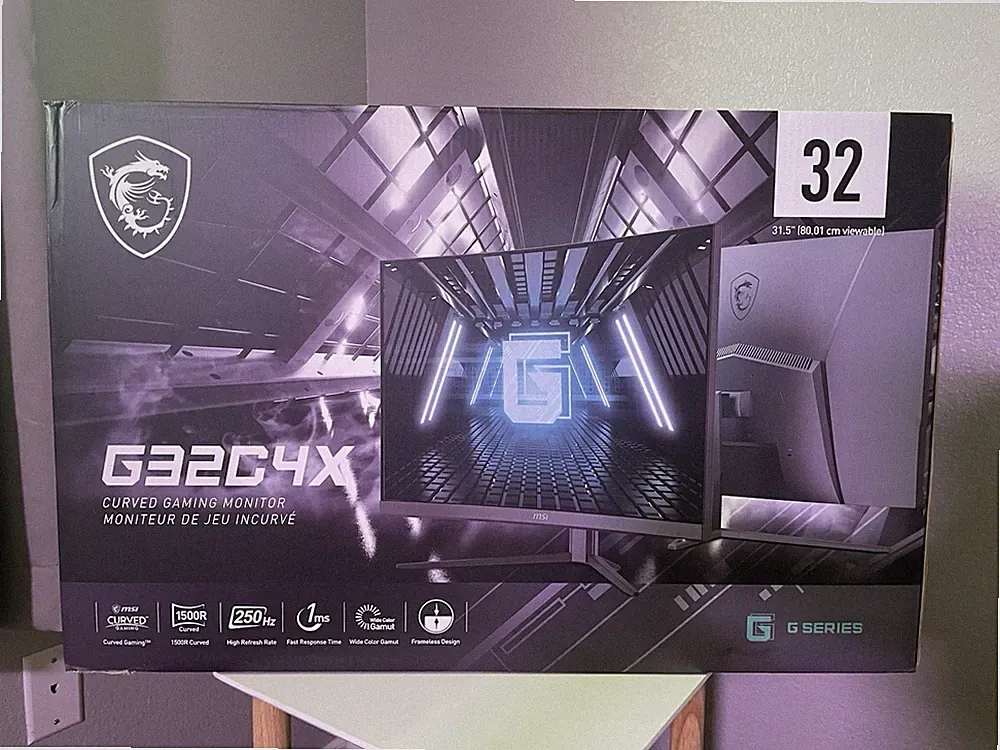 MSI G32C4X Curved Gaming Monitor 32" 1980 x 1080 250Hz 1ms VA LED (3DA6) Black