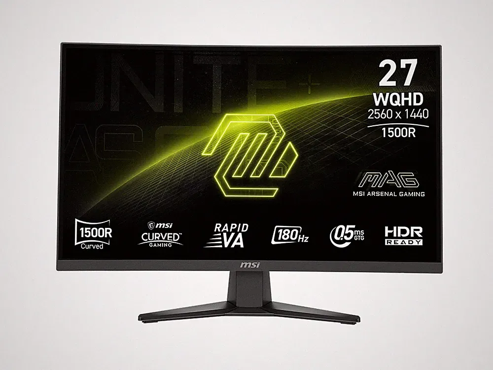 MSI Gaming Computer Monitor 27" 2560 x 1440 180 Hz Rapid VA WQHD 0.50 ms FreeSyn