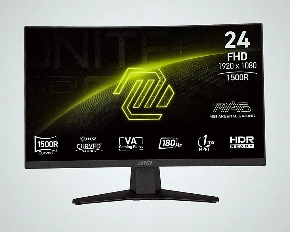 msi MAG 244C 24-inch 1920 x 1080 (FHD) Gaming Monitor, 180Hz, Adaptive-Sync, HDM