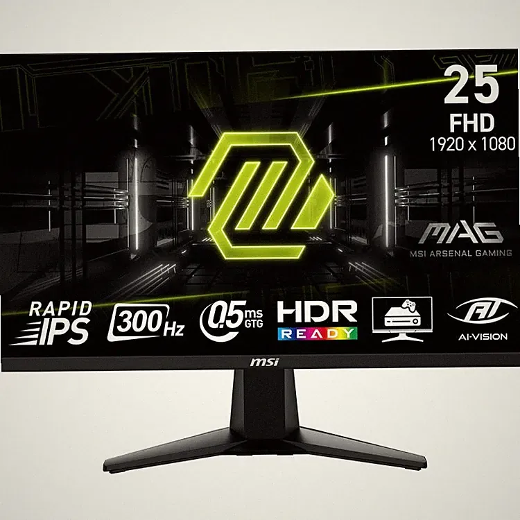 MSI MAG 255XF 24.5" IPS Full HD 300 Hz Gaming Monitor, 0.5ms, HDR Ready, Tilt