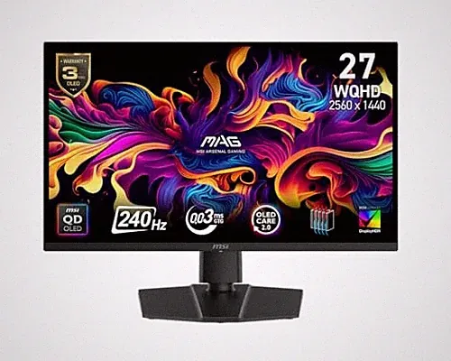 MSI MAG-271QP QD-OLED X24 27" 2560 X 1440 (QHD) Gaming Monitor - BLACK