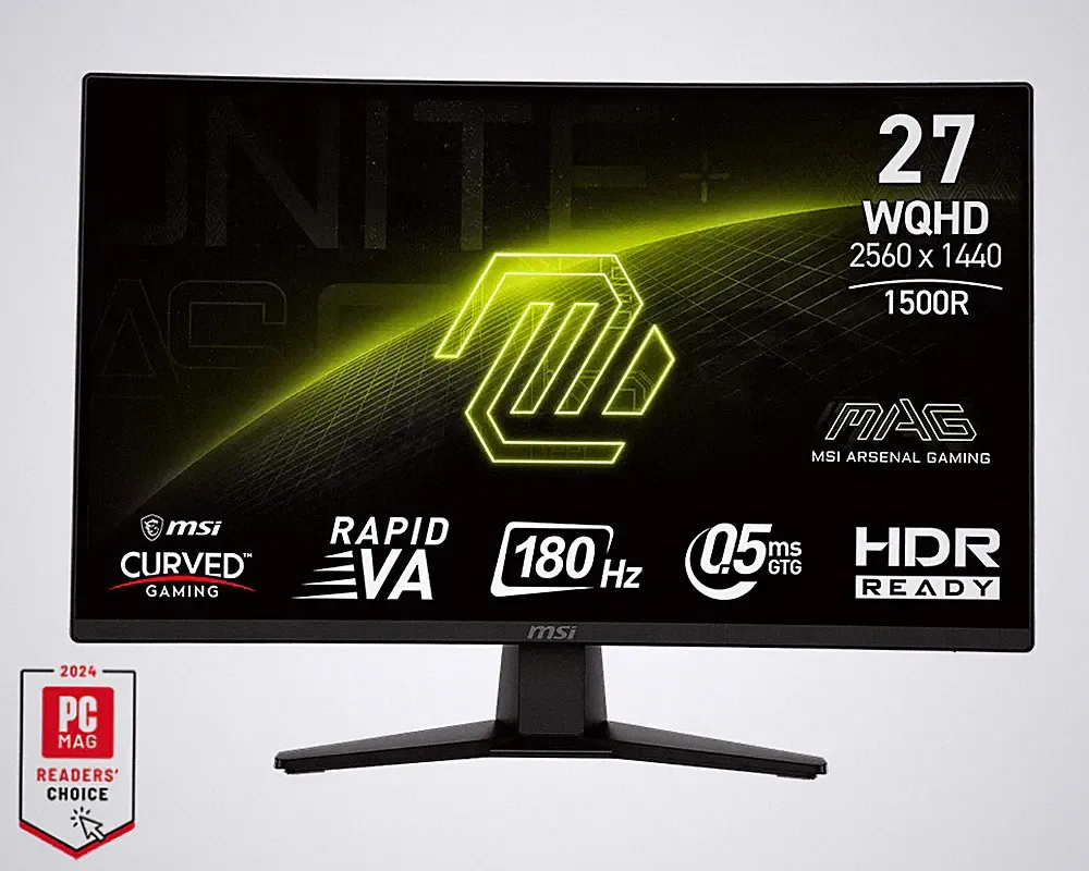 MSI MAG 274CQFB E18 27" WQHD Curved 180Hz 0.5ms Adaptive Sync Gaming Monitor