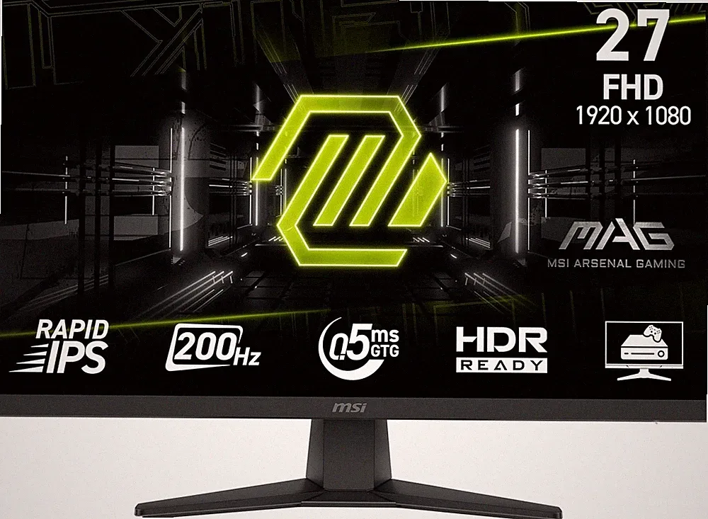 MSI MAG 274F 27" IPS FHD 200Hz 0.5ms, FreeSync HDR Ready Tilt, Gaming Monitor