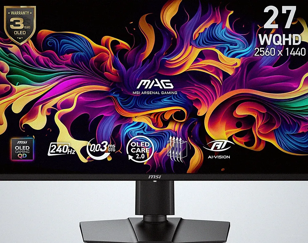 MSI MAG 274QP QD OLED 27 240Hz Gaming Monitor 2560x1440