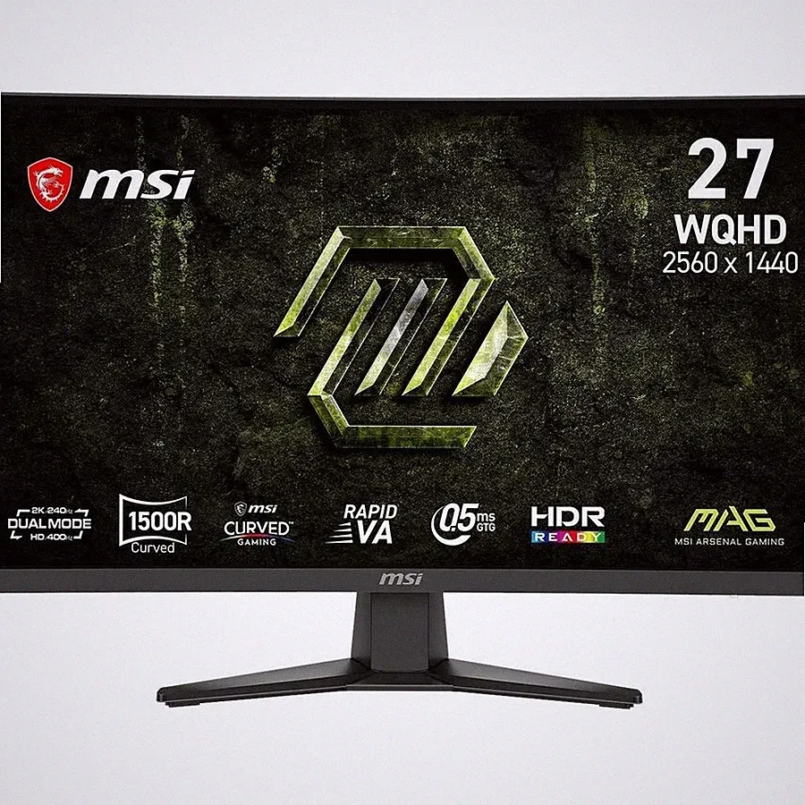 MSI MAG 275CQDF X24 Gaming Monitor 34" Rapid VA WQHD 240Hz 0.50ms 2560x1440