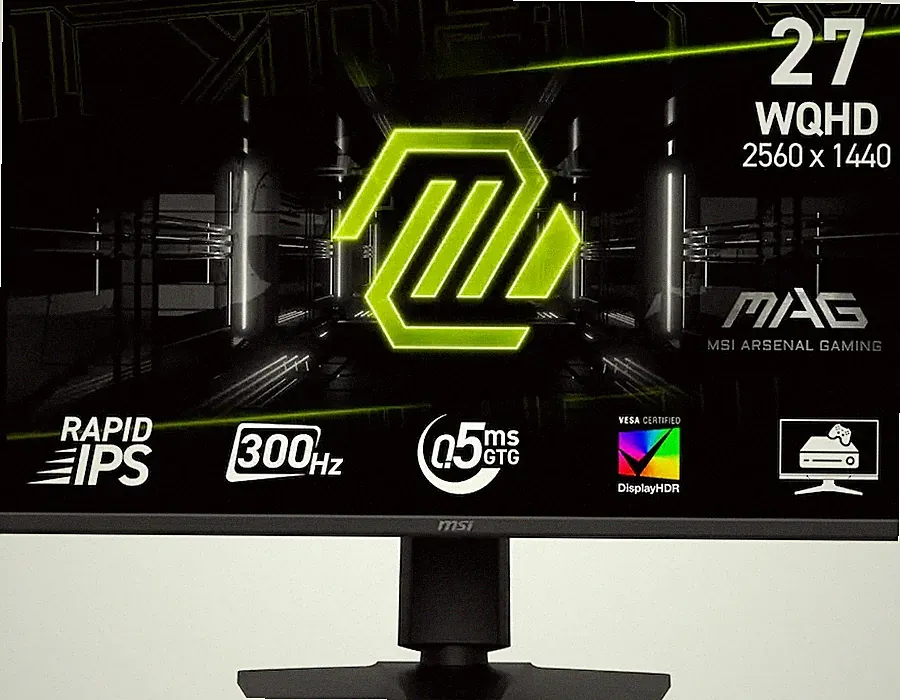 MSI MAG 275QPF X30 27" QHD 300HZ 1MS ADAPTIVE SYNC GAMING MONITOR - BLACK