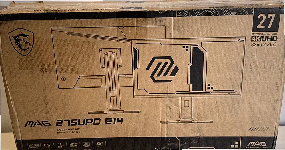 MSI MAG 275UPD E14 27" 4K ULTRA HD 3840X2160 144HZ IPS GAMING MONITOR