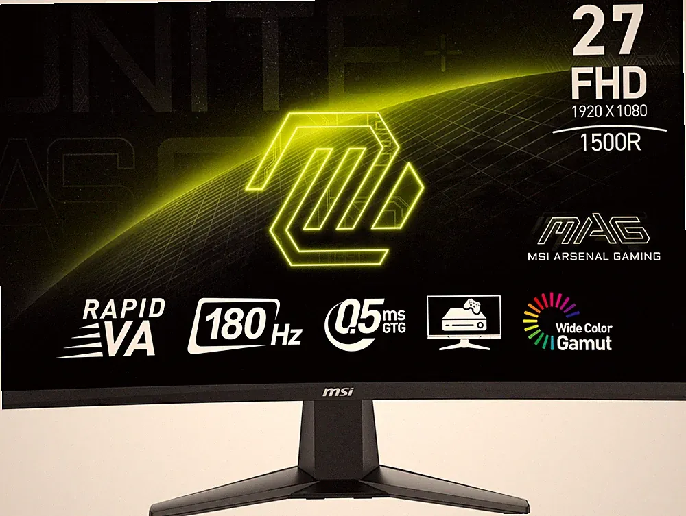 msi MAG 27C6FA 27-inch 1920 x 1080 (FHD), Rapid VA, Gaming Monitor Black