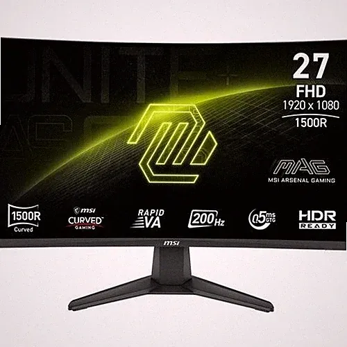 MSI MAG 27CF E20 27 inch VA FHD Display 200Hz FreeSync Curved Gaming Monitor