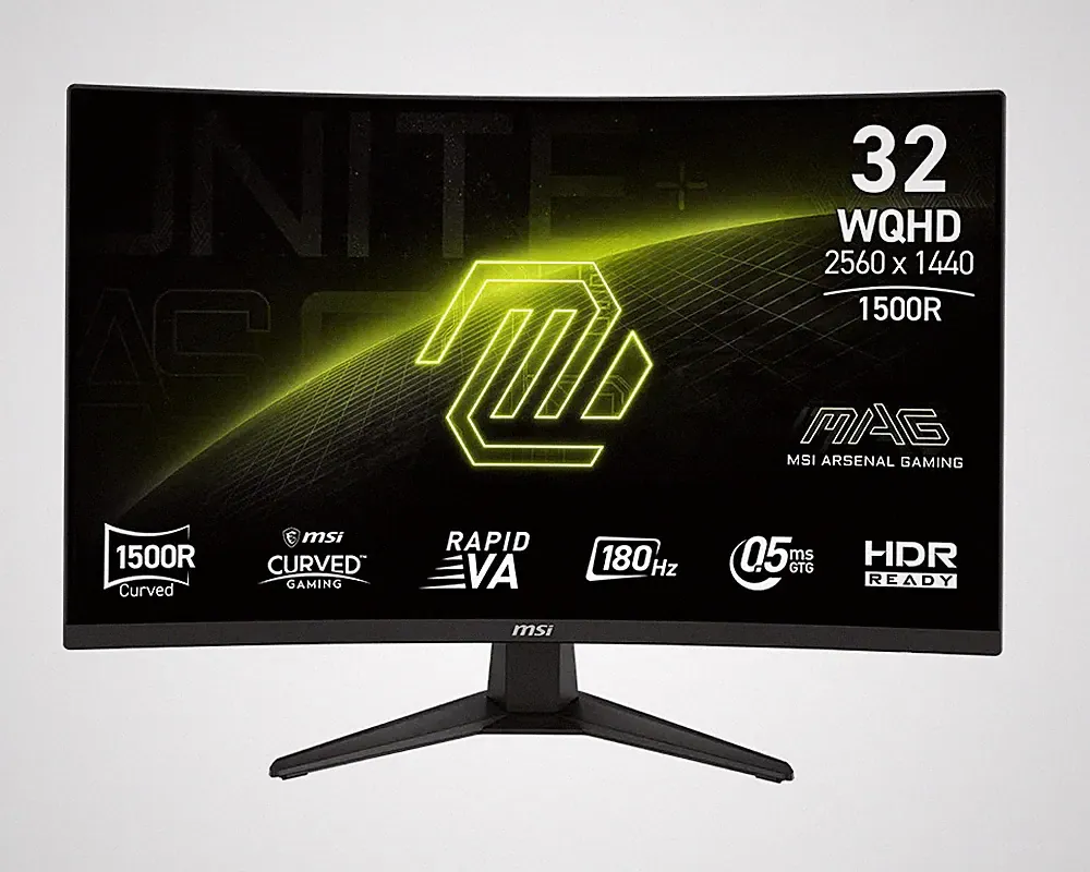 MSI MAG 321CQF E18 32" WQHD 2560x1440 180Hz 0.5ms HRD Curved Gaming Monitor