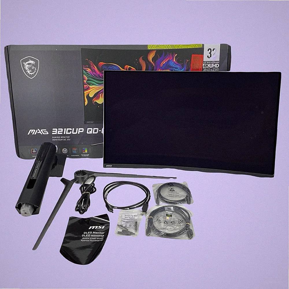 MSI MAG 321CUP QD-OLED 31.5" 4K 3840x2160 165Hz 0.03ms Curved Monitor #SC8748
