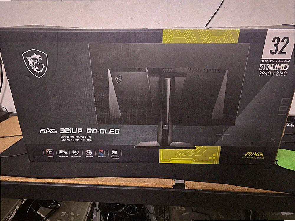 MSI MAG 321UP QD-OLED 32" 4K UHD Computer Gaming Monitor