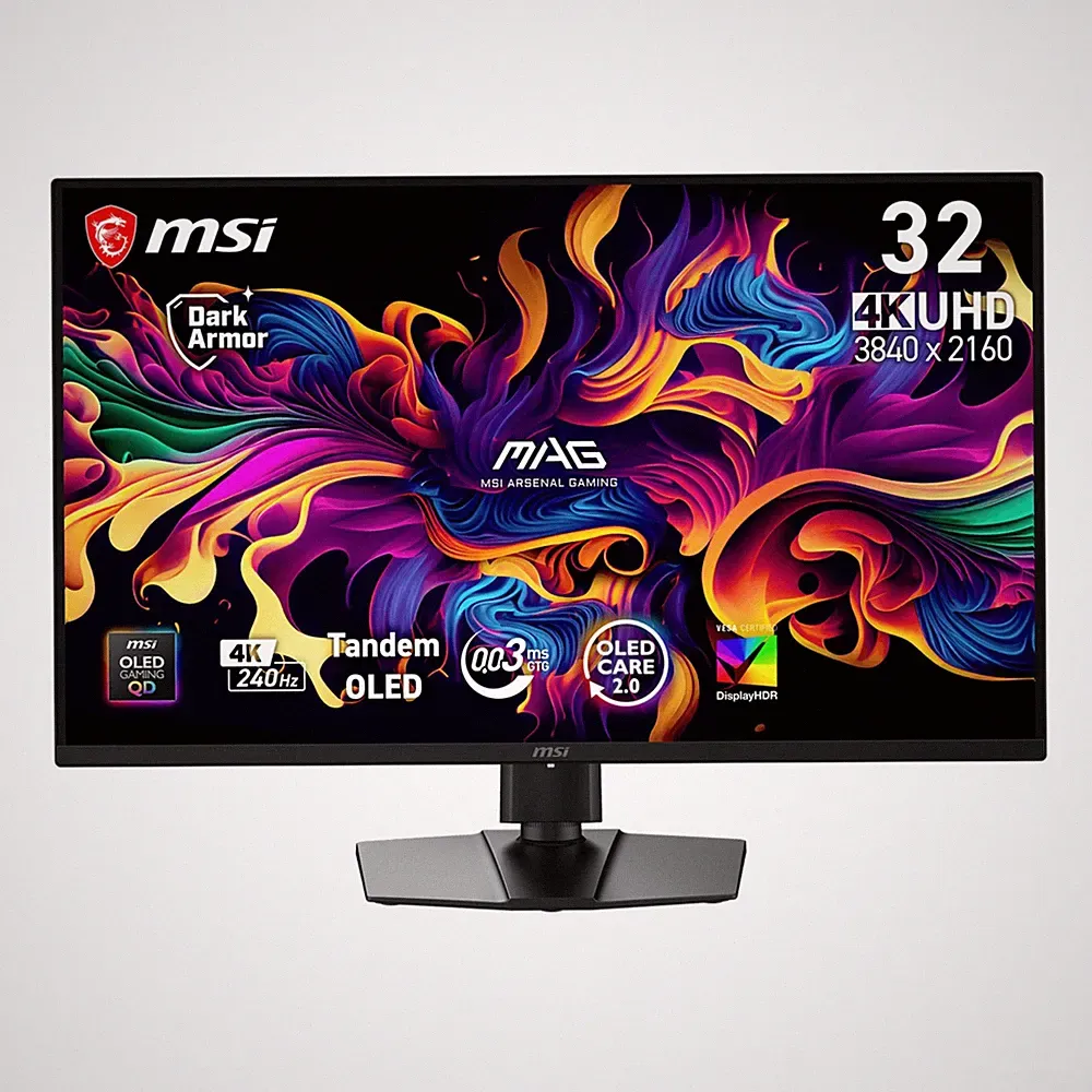 MSI MAG 321UP QD-OLED X24 31.5” UHD QD-OLED 240Hz 16:9 Flat Gaming Monitor