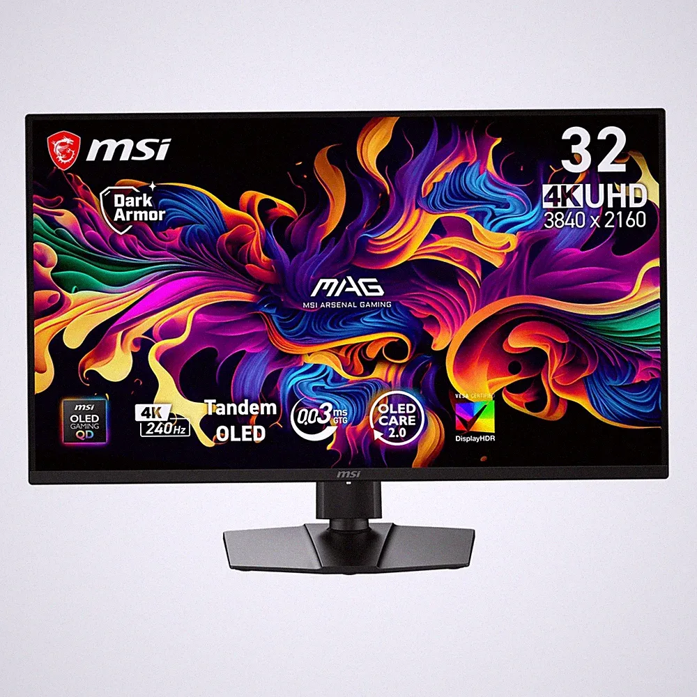 MSI MAG 321UP QD-OLED X24 31.5” UHD QD-OLED 240Hz 16:9 Flat Gaming Monitor