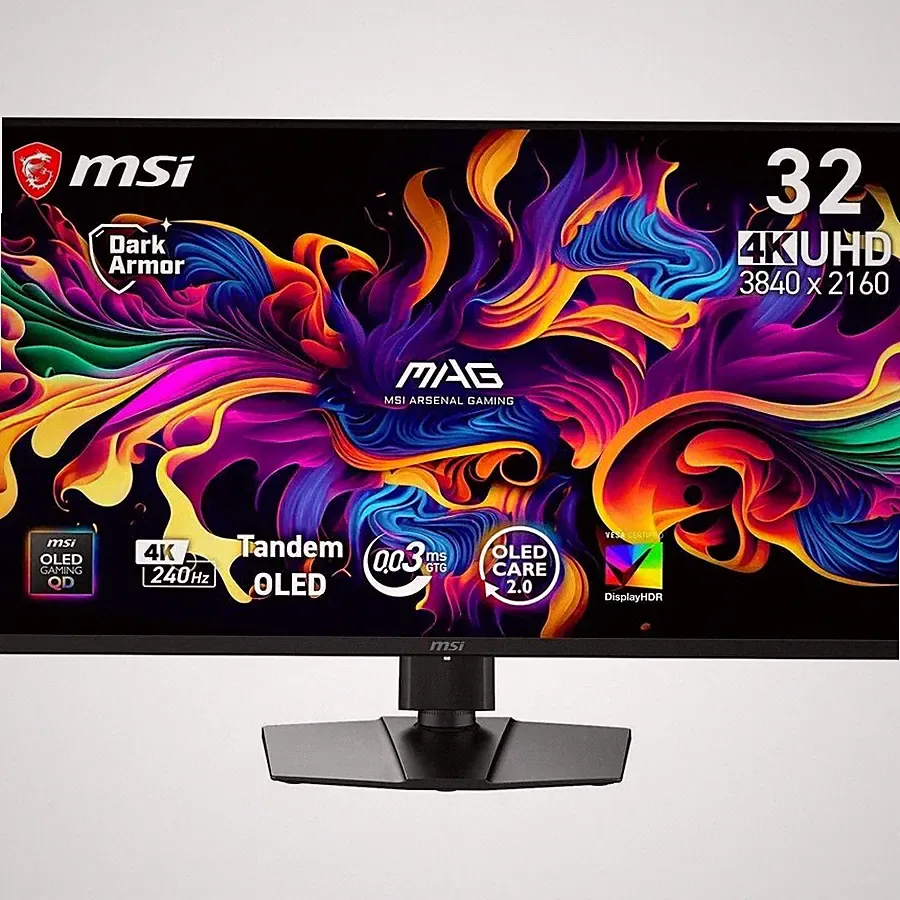 MSI MAG 321UP QD-OLED X24 32" Class 4K UHD Gaming OLED Monitor - 16:9 - Metallic