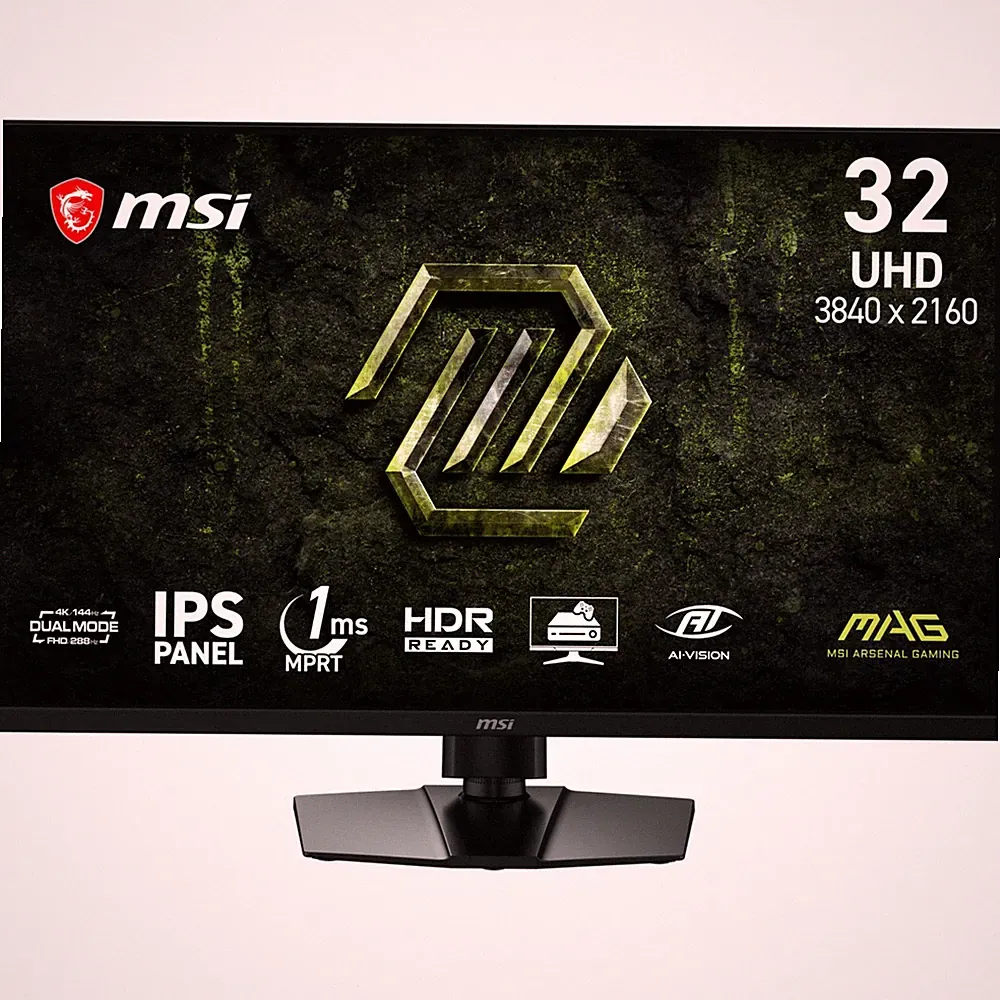 MSI MAG 321UPD E14 31.5" UHD IPS 144Hz AMD FreeSync Premium Flat Gaming Monitor