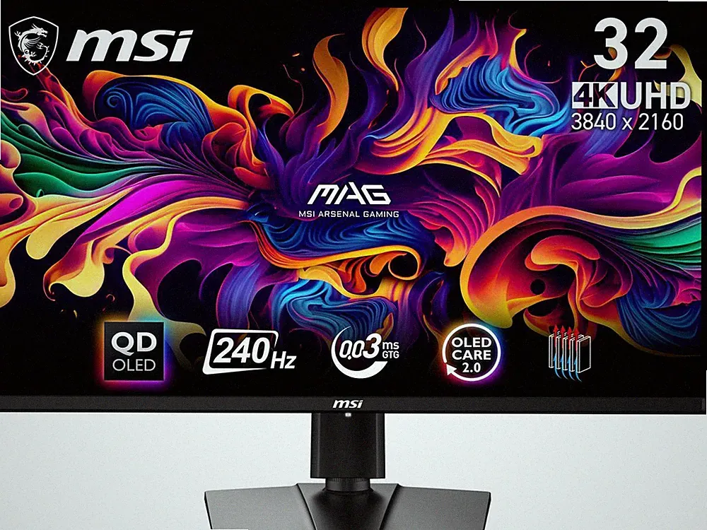 MSI MAG 321UPX QD-OLED 32" 16:9, QD-OLED Gaming Monitor, 240Hz 0.03ms, 3840 x 21