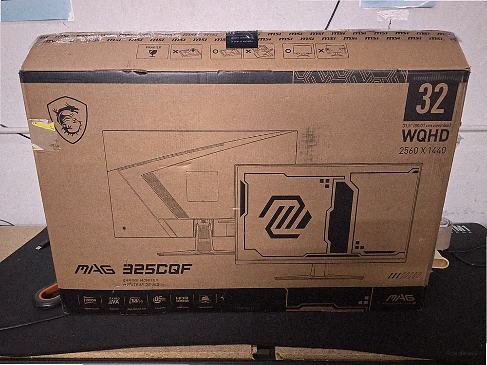 MSI - MAG 325CQF 32" QHD 180Hz 0.5ms Adaptive SyncGaming Monitor (READ)