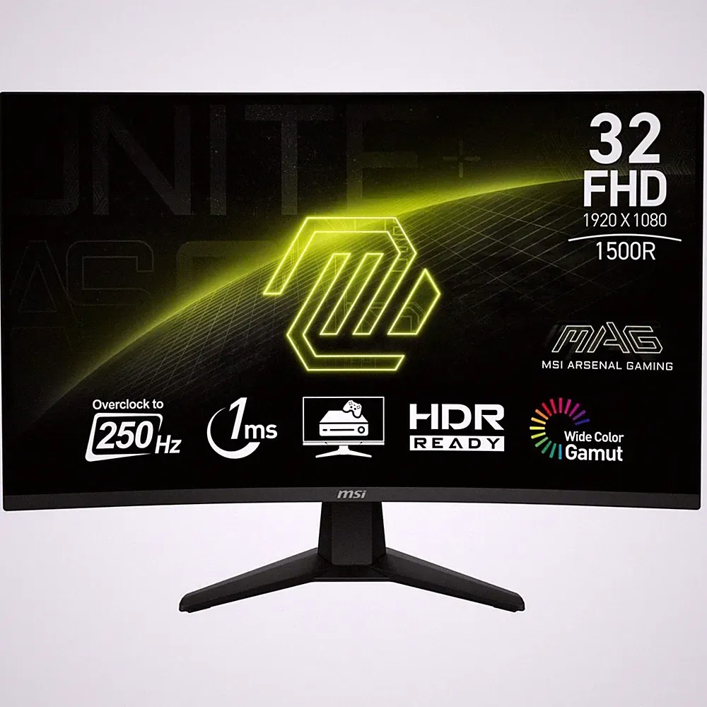 MSI MAG 32C6X 31.5" FHD 250Hz Curved Gaming Monitor 1ms Adaptive-Sync HDR Ready
