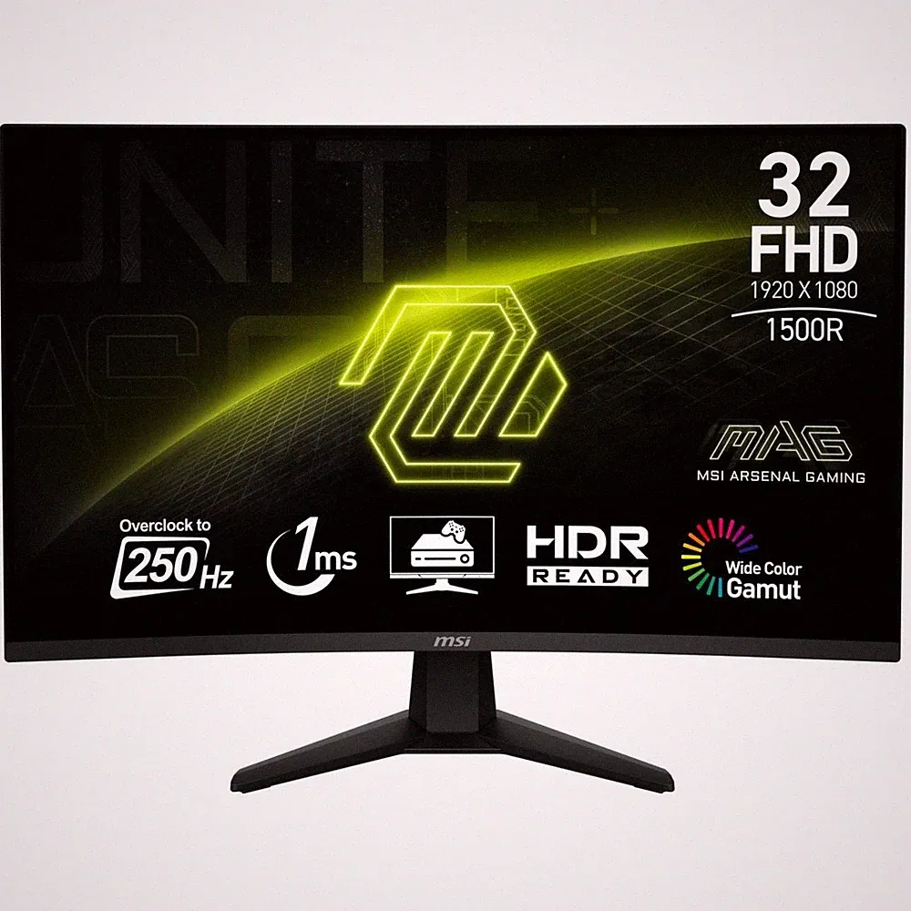 MSI MAG 32C6X 31.5" FHD 250Hz Curved Gaming Monitor 1ms Adaptive-Sync HDR Ready